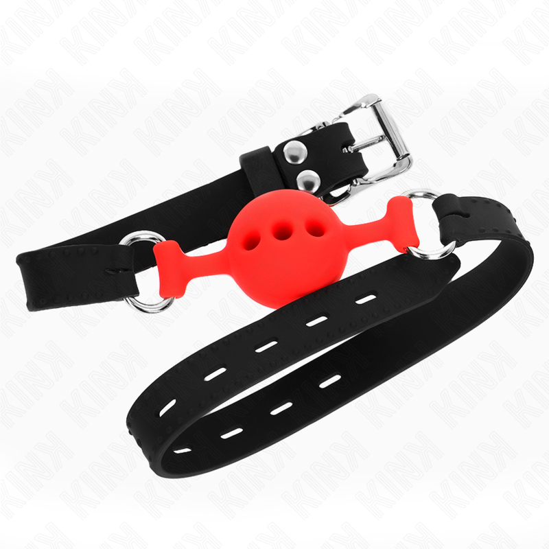 KINK COLLAR & GAG Bâillon Entièrement Silicone 55 X 2 Cm Boule 4 Cm Taille ... — vue alternative