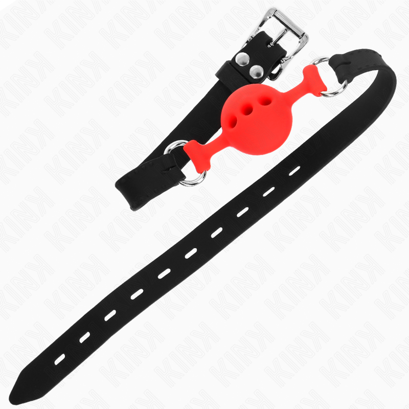 KINK COLLAR & GAG Bâillon Entièrement Silicone 55 X 2 Cm Boule 4 Cm Taille ... — vue arrière