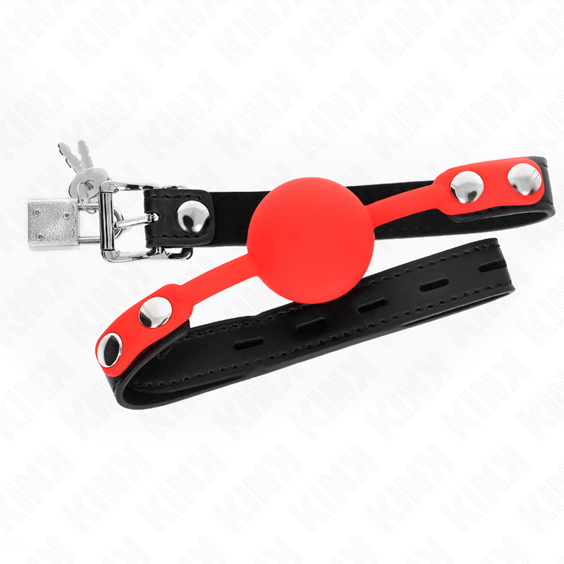 KINK COLLAR & GAG Bâton Silicone 4 Cm Serrure 60 X 2 Cm - Aura Intime