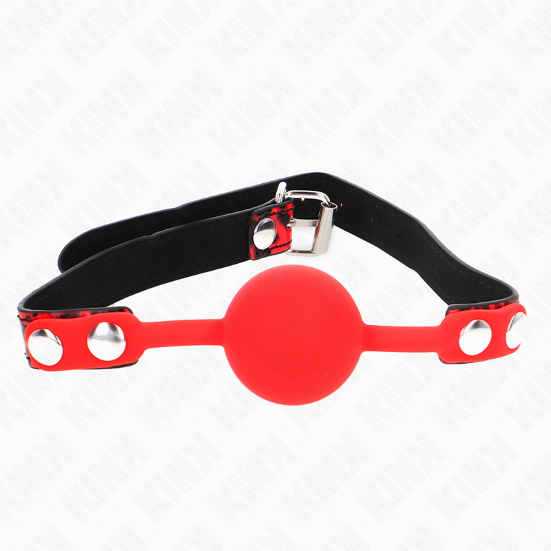 KINK COLLAR & GAG Boule Silicone 4 Cm Gag Modèle 2 60 X 2 Cm - Aura Intime