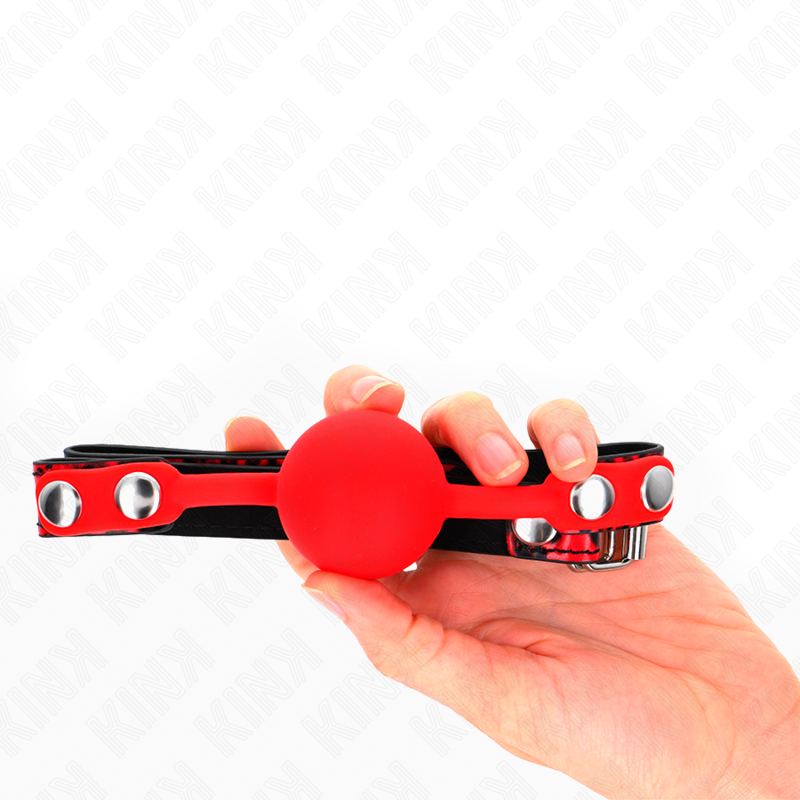 KINK COLLAR & GAG Boule Silicone 4 Cm Gag Modèle 2 60 X 2 Cm — accessoires inclus