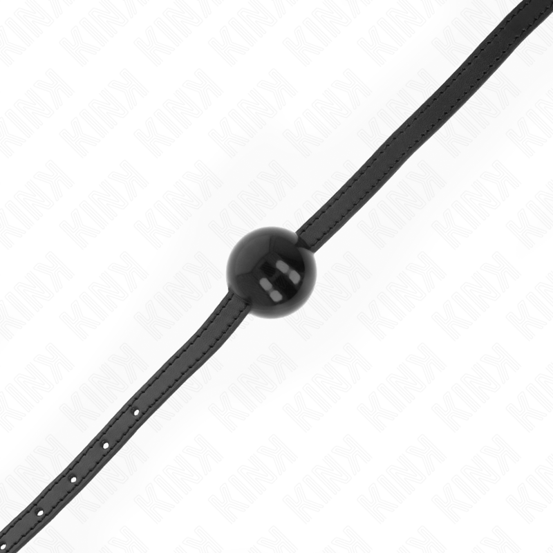 KINK COLLAR & GAG Balle Solide Simple Noire 4 Cm Bag 65 X 1,5 Cm — vue alternative