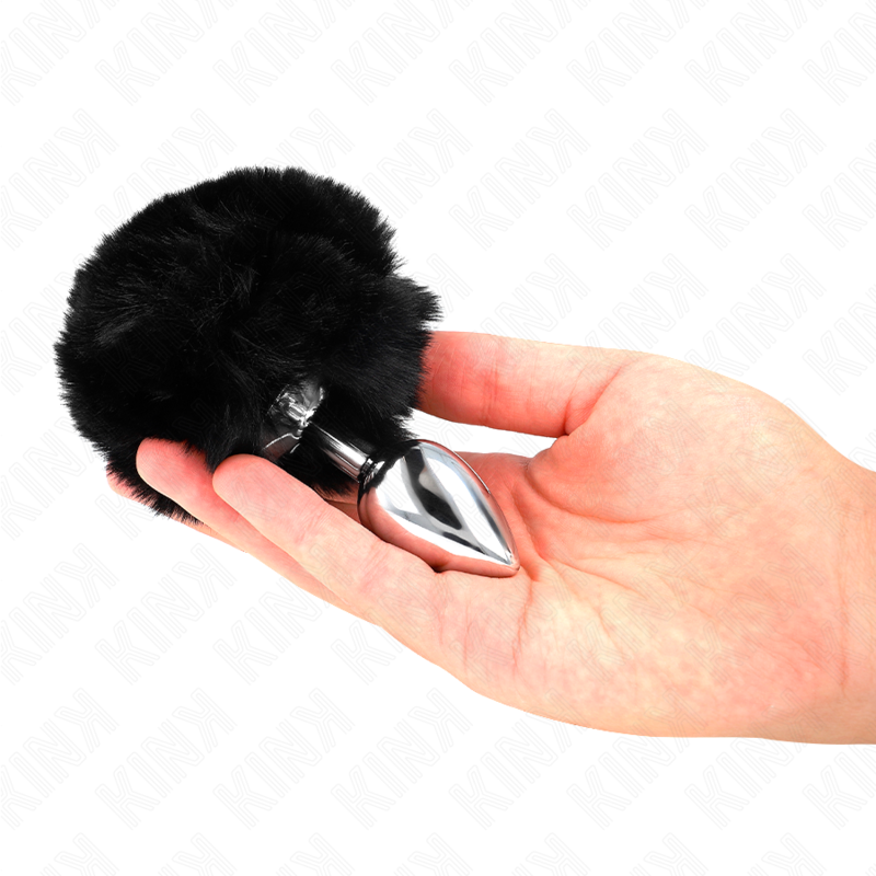 KINK PLEASURE PLUGS Bouchon Acier Inoxydable 7 X 3 Cm Queue Lapin Fausse Four... - Aura Intime