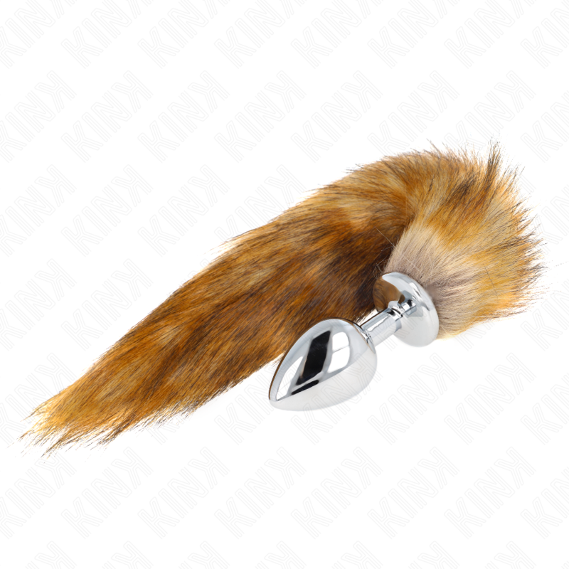 KINK PLEASURE PLUGS Plug Anal Taille L 10 X 4 Cm Queue Synthétique 40 Cm Marron — vue détaillée
