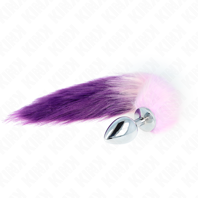 KINK PLEASURE PLUGS Plug Anal Taille L 10 X 4 Cm Queue Synthétique 40 Cm Violet — vue détaillée