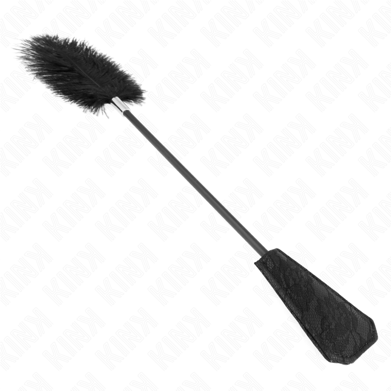 KINK IMPACT & TOUCH Plumes D'Autruche Tickle Palette Dentelle 56 Cm — accessoires inclus