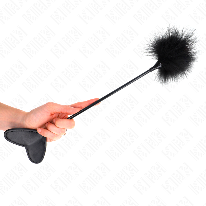 KINK IMPACT & TOUCH Plumes Tickle Pagaie Coeur 31 Cm - Aura Intime
