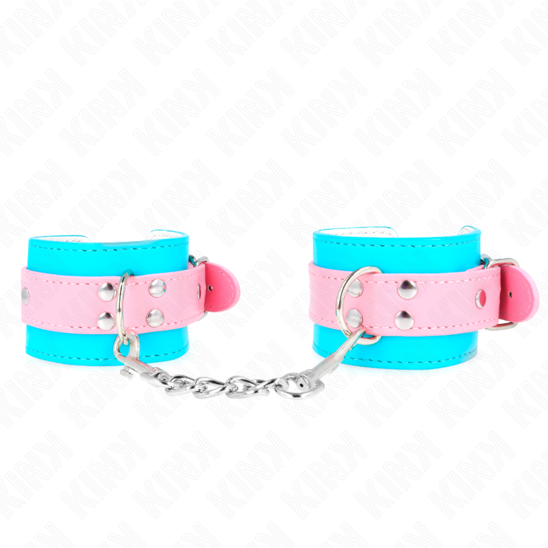 KINK WRIST RESTRAINT Mignons Attentes-Poignets Bleu/Rose Ajustables 16-28 Cm X... — vue détaillée