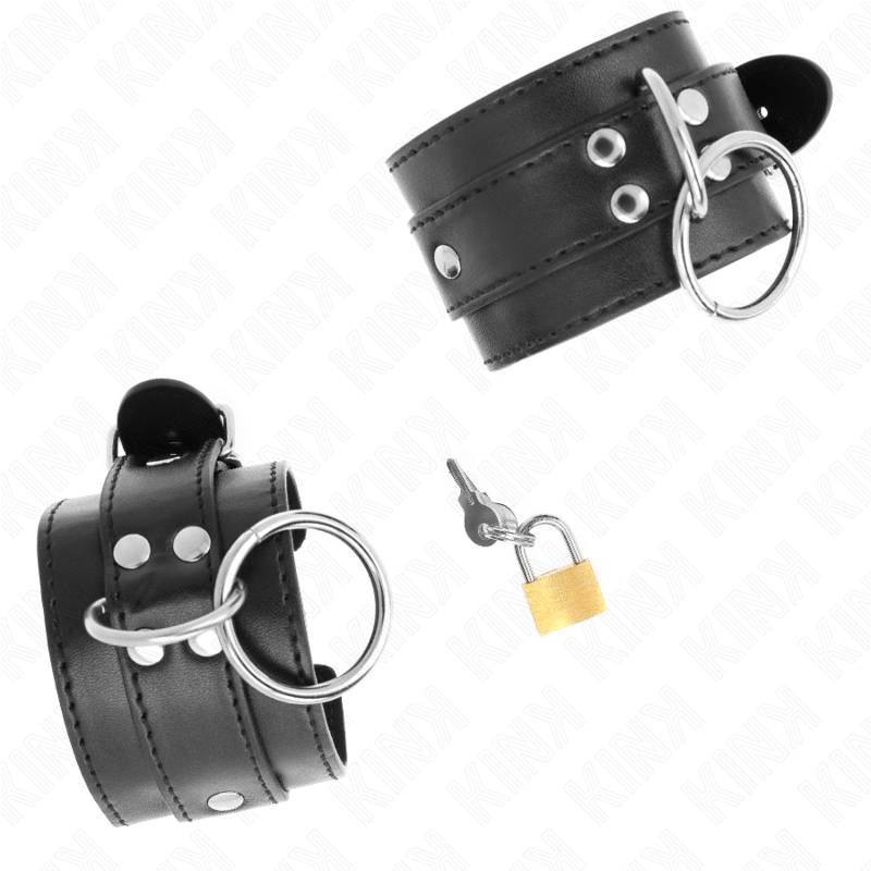 KINK WRIST RESTRAINT Appareils-Poignets Verrouillés Par Joint Torique Noir Rég... — vue alternative