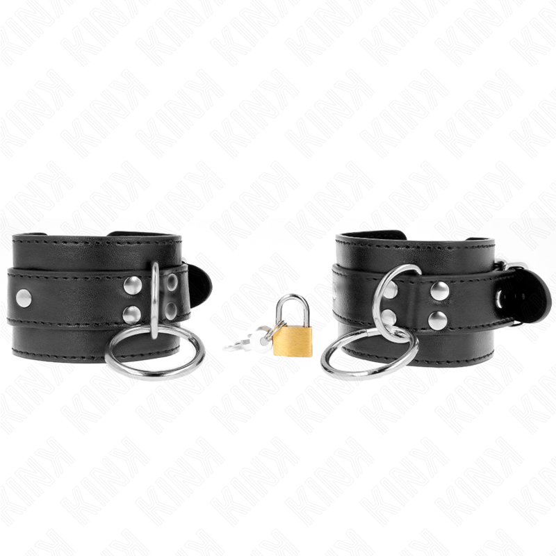 KINK WRIST RESTRAINT Appareils-Poignets Verrouillés Par Joint Torique Noir Rég... — vue détaillée
