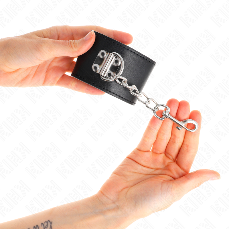 KINK WRIST RESTRAINT Appui-Poignets Fermeture Par Cadenas Noir Ajustable 16-23... — vue arrière