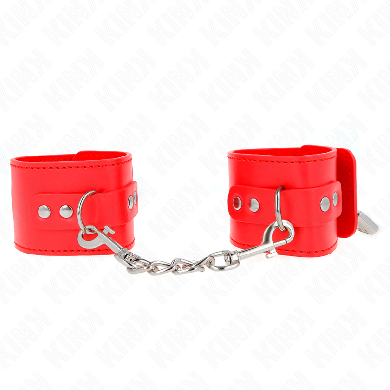 KINK WRIST RESTRAINT Appui-Poignets Fermeture Par Cadenas Rouge Ajustable 16-2... — vue détaillée