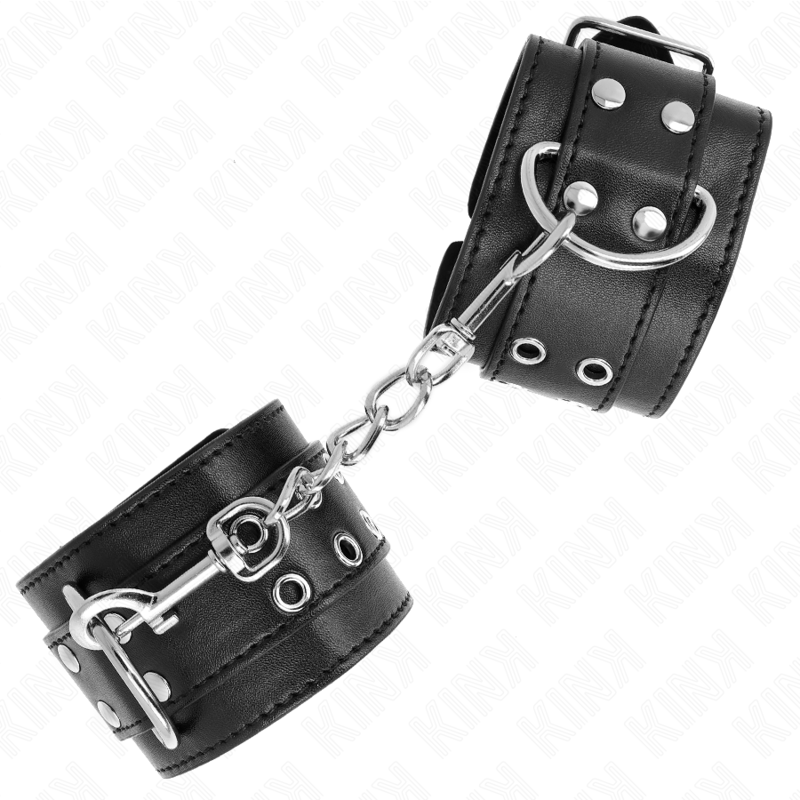 KINK WRIST RESTRAINT Appui-Poignets Double Boucle Noir Ajustable 19-26 Cm — vue alternative