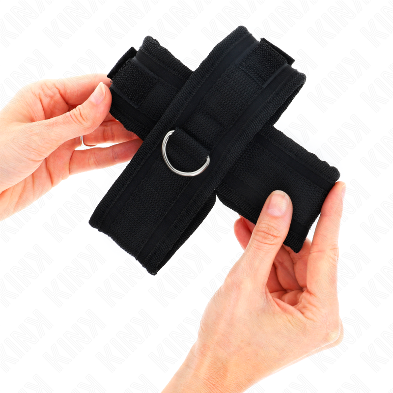 KINK WRIST RESTRAINT Poignets Croisés Noir 34 X 5,5 Cm — vue détaillée