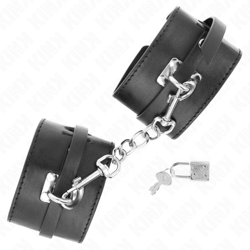 KINK WRIST RESTRAINT Appui-Poignets Verrouillables Deluxe Noir Ajustable 14,5-... — vue alternative