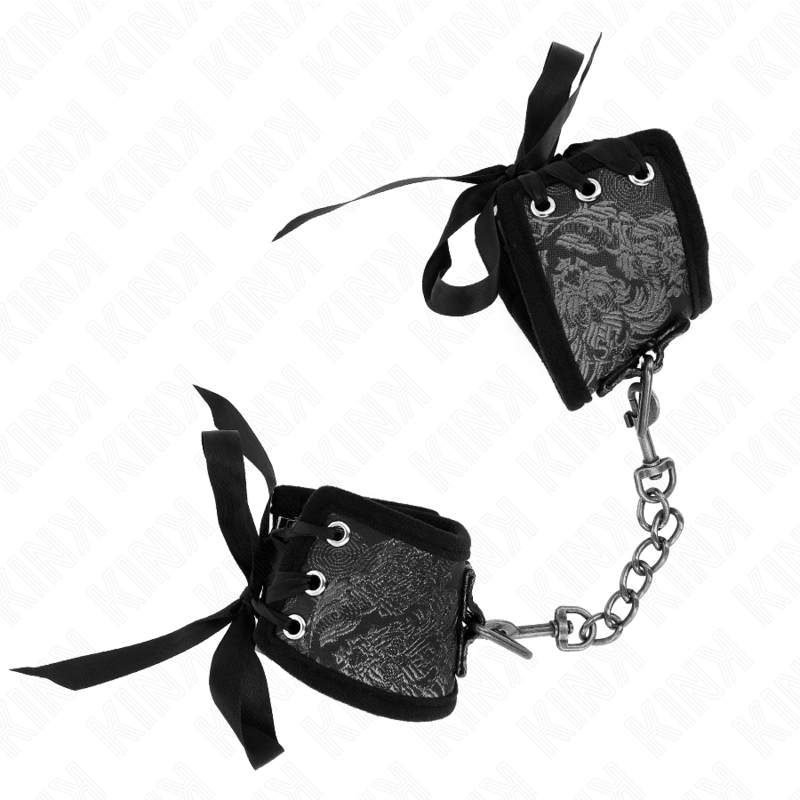KINK WRIST RESTRAINT Retenues-Poignets Scandal Détails Dentelle Noire 24,5 Cm ... — vue alternative