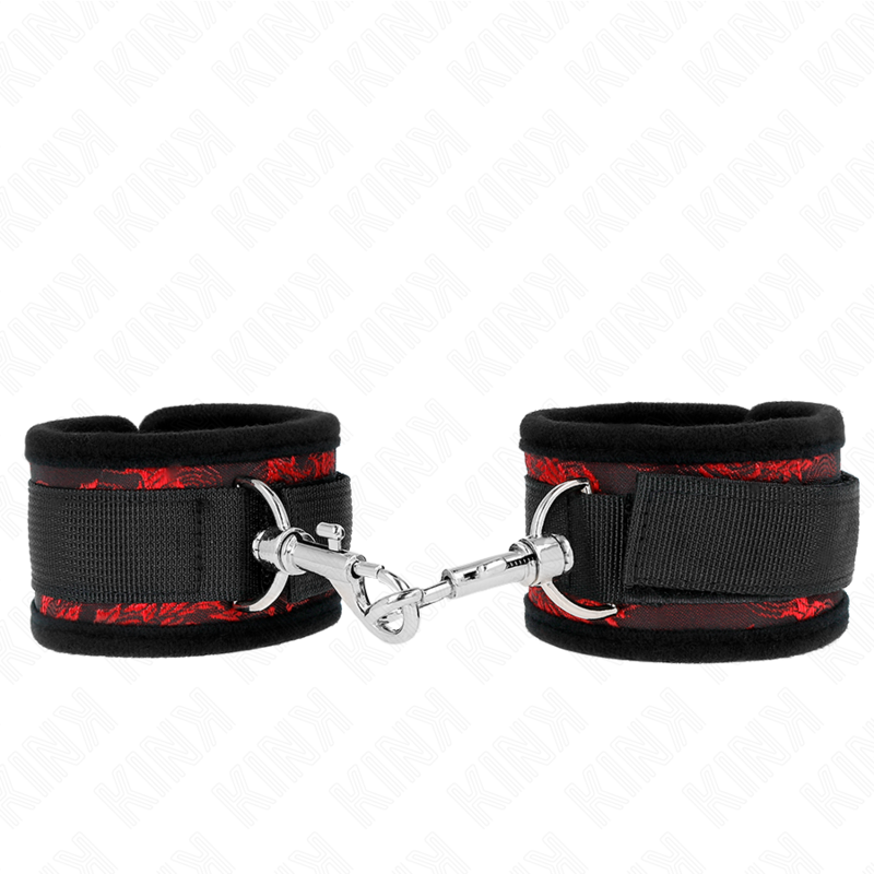 KINK WRIST RESTRAINT Retenues Poignets Scandal Rouge-Noir — vue détaillée