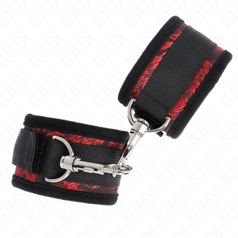 KINK WRIST RESTRAINT Retenues Poignets Scandal Rouge-Noir — vue alternative