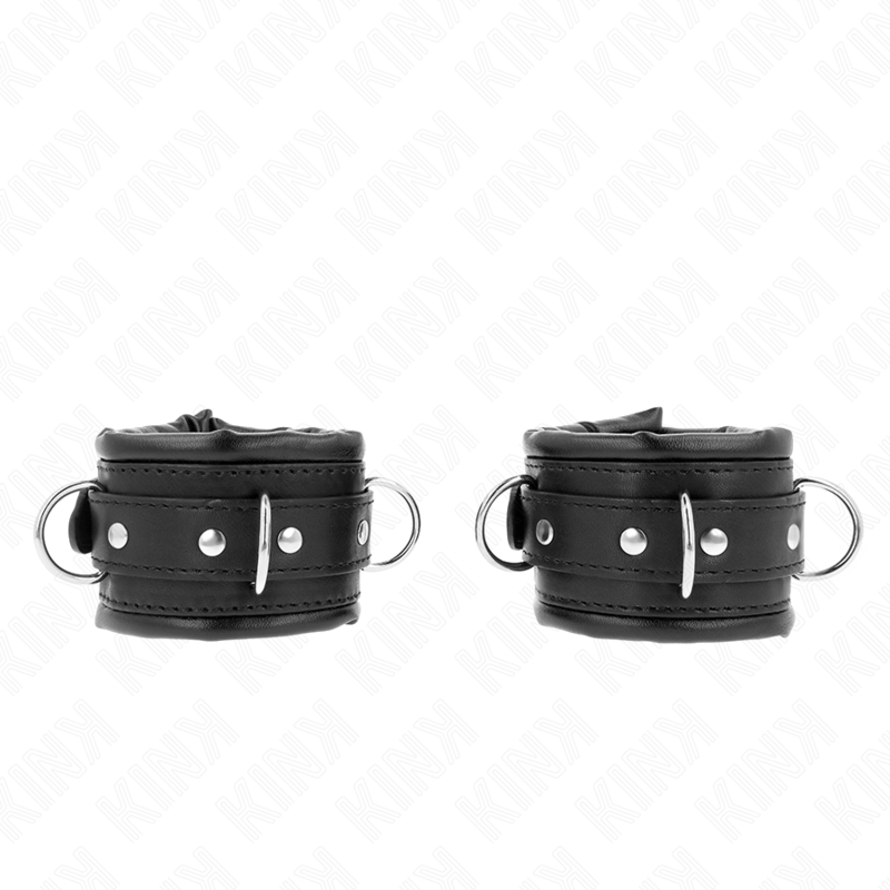 KINK WRIST RESTRAINT Appui-Poignets Lourds Doublés Fourrure Noire Réglables 20... — vue détaillée