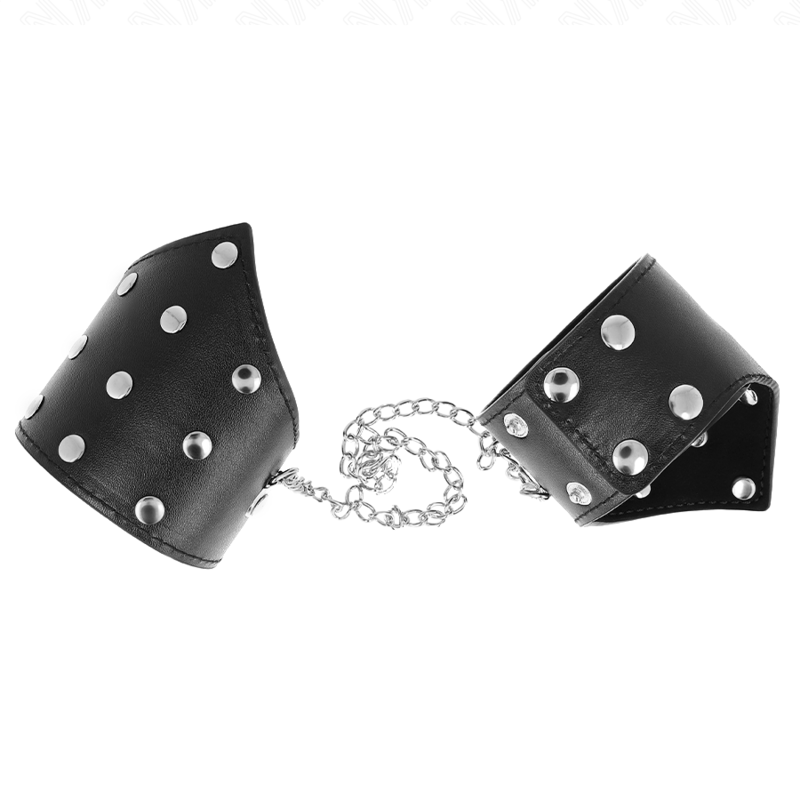 KINK WRIST RESTRAINT Bracelets Style Point Noir Chaîne Réglable 17-23 Cm X 8,5 Cm — vue alternative