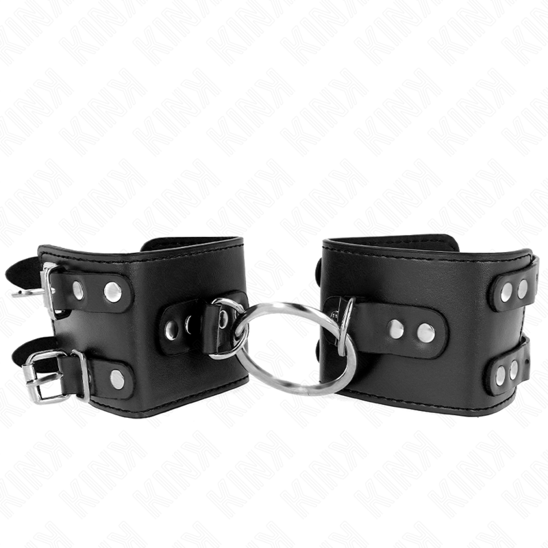KINK WRIST RESTRAINT Appui-Poignets Fixes Anneau Clous Réglables Noir 17-22 Cm... — vue détaillée