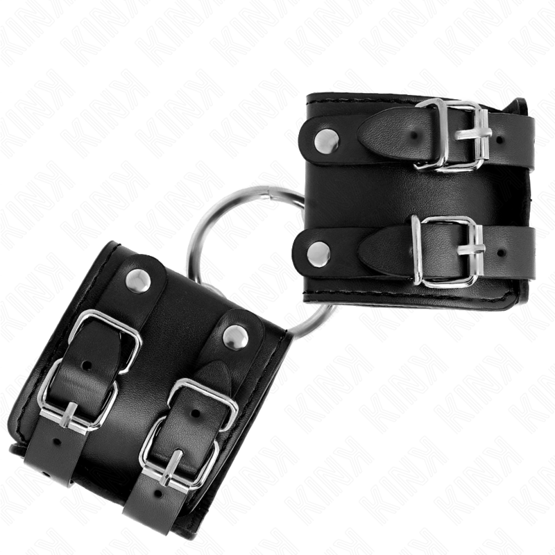 KINK WRIST RESTRAINT Appui-Poignets Fixes Anneau Clous Réglables Noir 17-22 Cm... — vue alternative