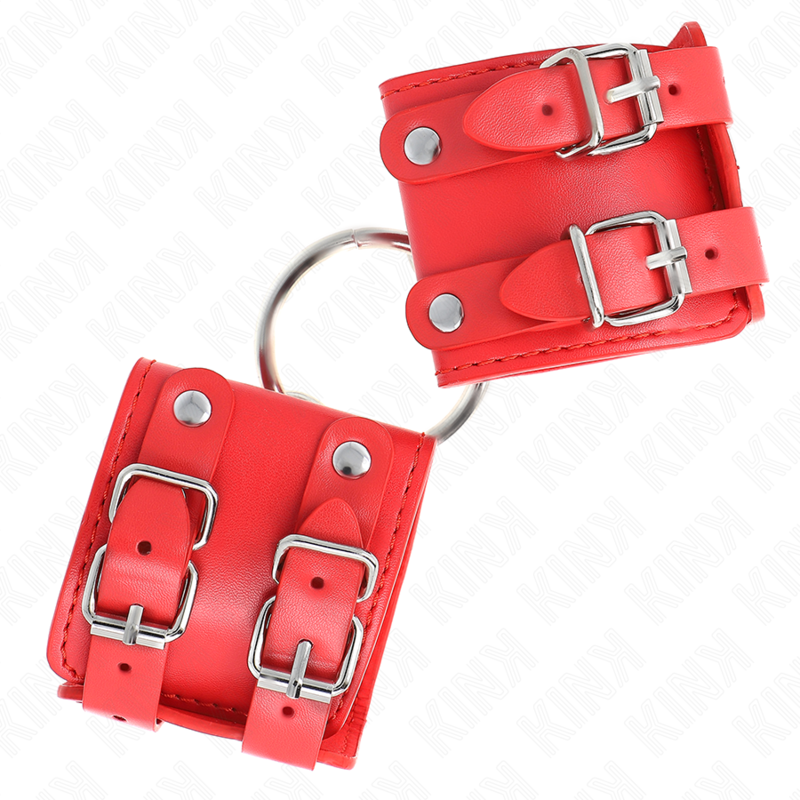 KINK WRIST RESTRAINT Appui-Poignets Fixes Anneau Clous Réglables Rouge 17-22 C... — vue alternative