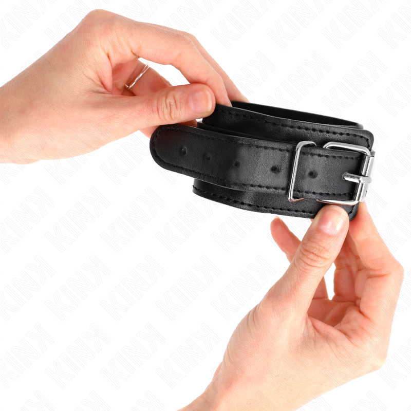 KINK WRIST RESTRAINT Appui-Poignets Fins Noir Réglable 21-33 Cm — vue arrière