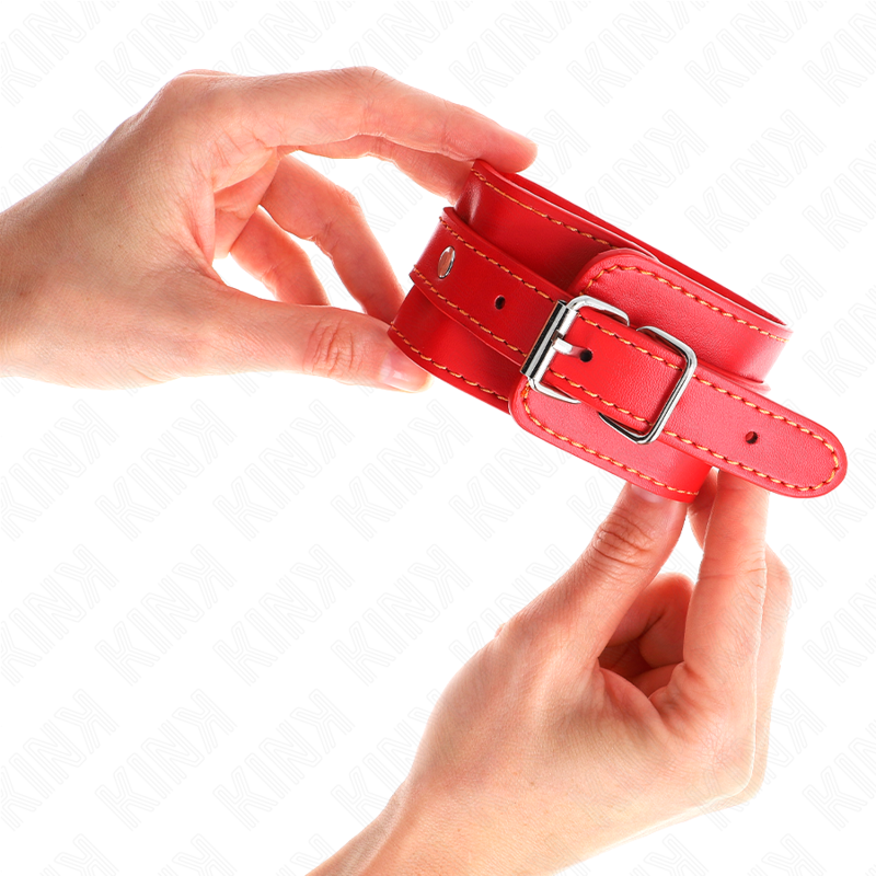 KINK WRIST RESTRAINT Appareils-Poignets Fins Rouge Ajustables 21-33 Cm — vue alternative