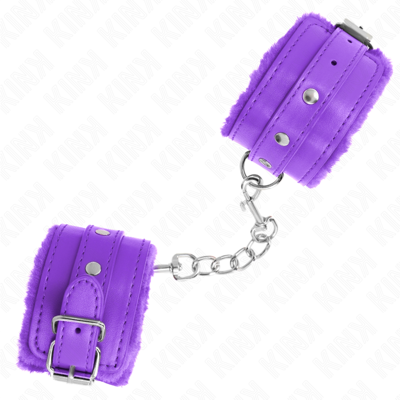 KINK WRIST RESTRAINT Appui-Poignets Doublés Fourrure Premium Violet Ceinture V... — vue alternative