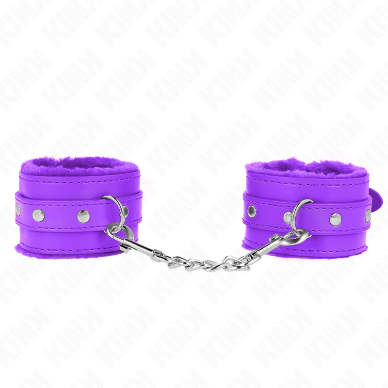KINK WRIST RESTRAINT Appui-Poignets Doublés Fourrure Premium Violet Ceinture V... — vue détaillée