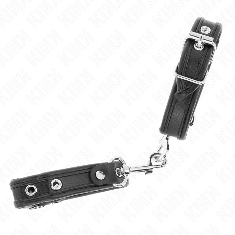 KINK WRIST RESTRAINT Mini Bracelets Noir Clous Réglables 16-22 Cm X 2 Cm — vue alternative