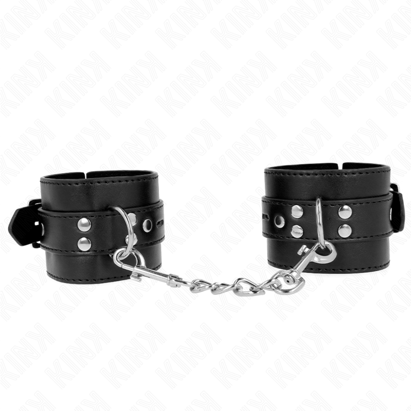 KINK WRIST RESTRAINT Appui-Poignets Noir Ceinture Noire Réglable 17-28 Cm X 6 Cm — vue détaillée
