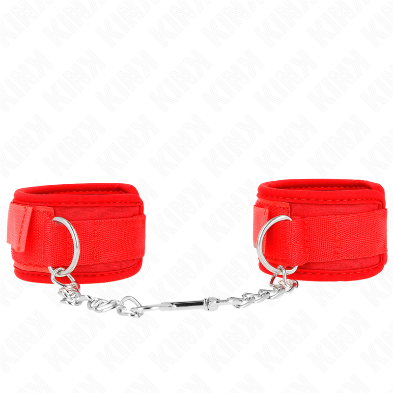 KINK WRIST RESTRAINT Attentes-Poignets Néoprène Rouge 42 X 5 Cm — vue détaillée