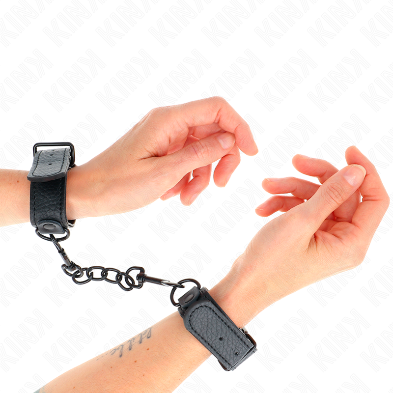 KINK WRIST RESTRAINT Manchettes Débutant Réglables 13-23 Cm X 2,2 Cm - Aura Intime