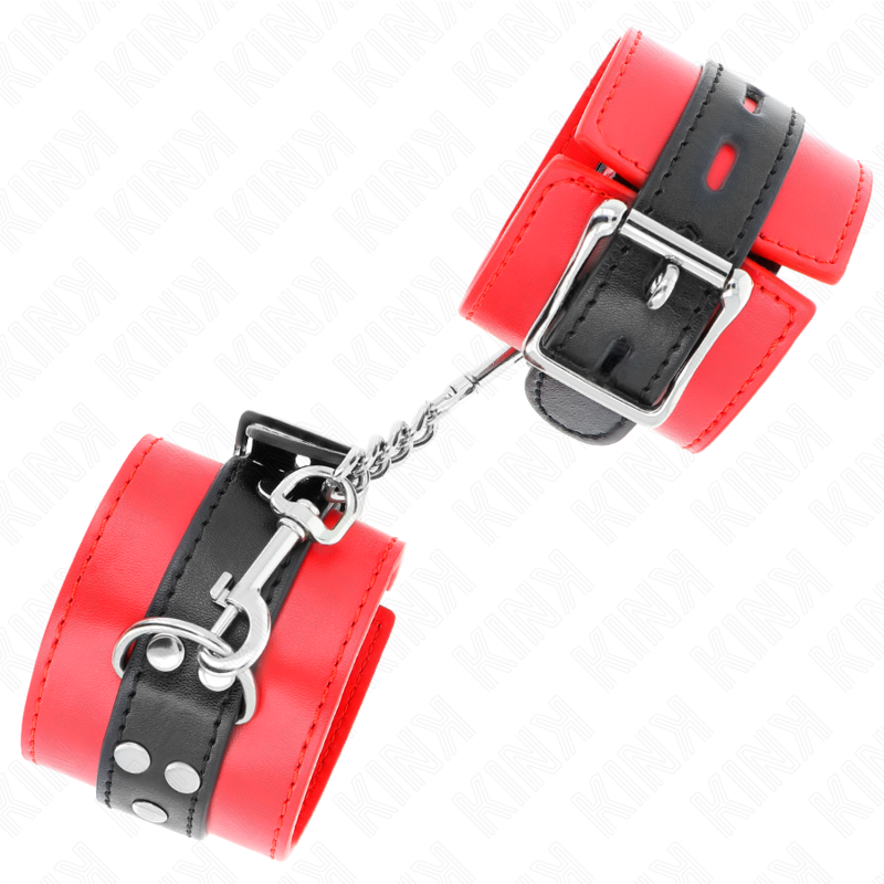 KINK WRIST RESTRAINT Appui-Poignets Rouge Ceinture Noire Réglable 17-28 Cm X 6 Cm — vue alternative