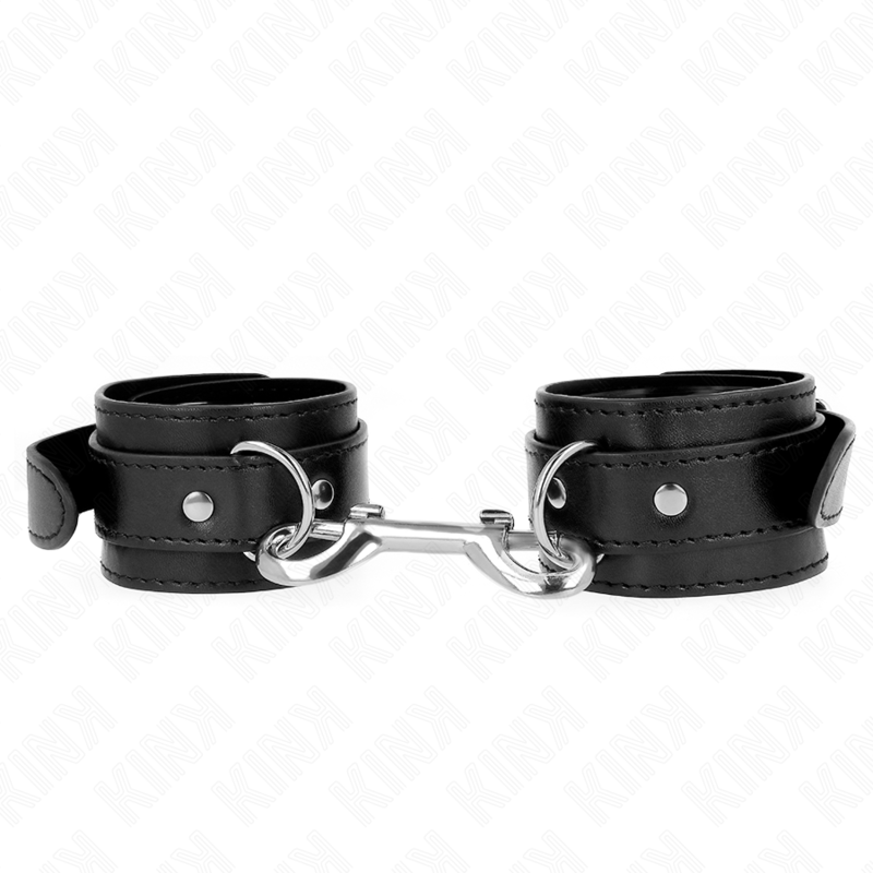 KINK WRIST RESTRAINT Appareils-Poignets - Rangée Rivets Simple Noir Ajustable ... — vue détaillée