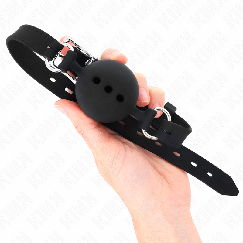 KINK COLLAR & GAG Bâton Entierement Silicone 55 X 2 Cm Boule 4,5 Cm Taille ... — vue détaillée