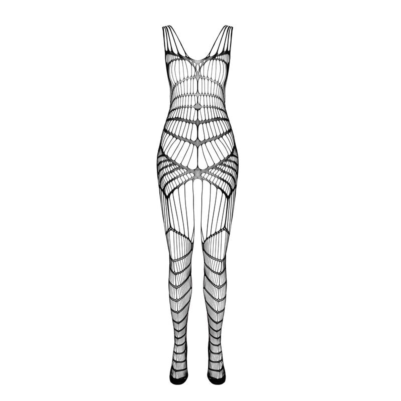 PASSION WOMAN BODYSTOCKINGS Bs 102 Bodystocking Blanc Taille Unique — vue arrière