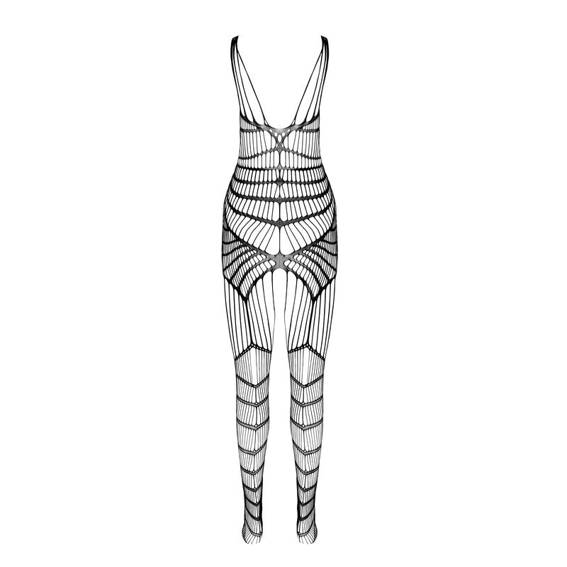 PASSION WOMAN BODYSTOCKINGS Bs 102 Bodystocking Rouge Taille Unique — vue arrière