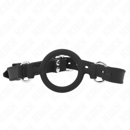 KINK COLLAR & GAG Joint Torique Silicone 5 Cm Bag 56 Cm - Aura Intime