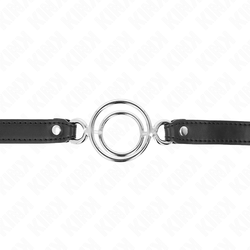 KINK COLLAR & GAG Gag Plusieurs O-Rings 5 Cm Noir 63 X 2,5 Cm — vue alternative