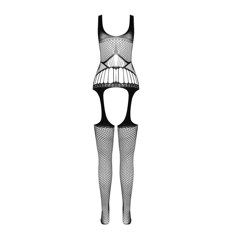 PASSION WOMAN BODYSTOCKINGS Bs 106 Bodystocking Noir Taille Unique — vue alternative
