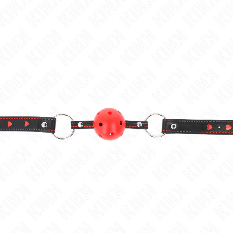 KINK COLLAR & GAG Bâton Creux Dur Rouge Modèle 2 65 X 2,5 Cm — vue alternative