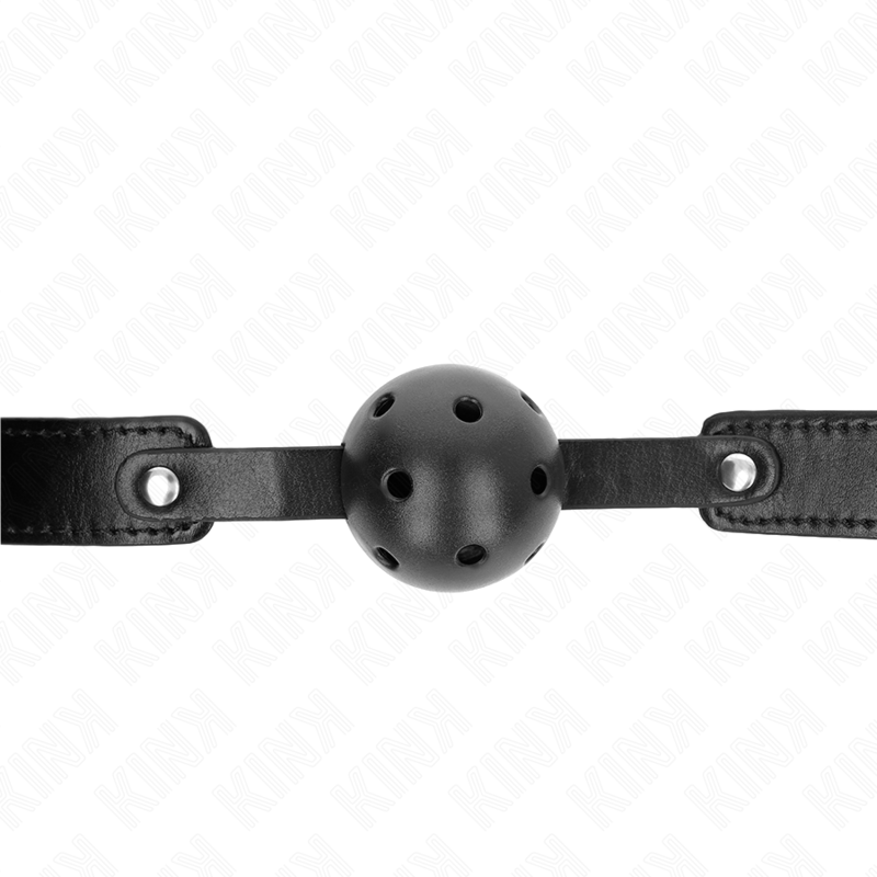 KINK COLLAR & GAG Balle Respirant Noire 4,5 Cm Bag 65 X 2,5 Cm — vue alternative