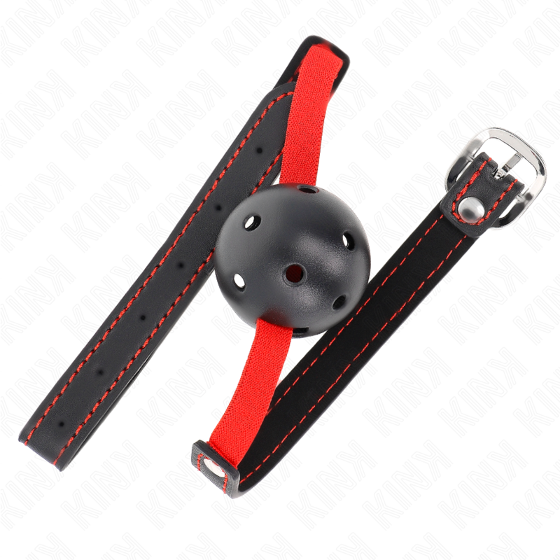 KINK COLLAR & GAG Bâton Creux Dur 4,5 Cm Ceinture Élastique 56 X 1,5 Cm — vue détaillée