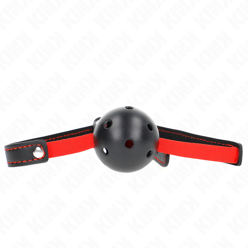 KINK COLLAR & GAG Bâton Creux Dur 4,5 Cm Ceinture Élastique 56 X 1,5 Cm - Aura Intime