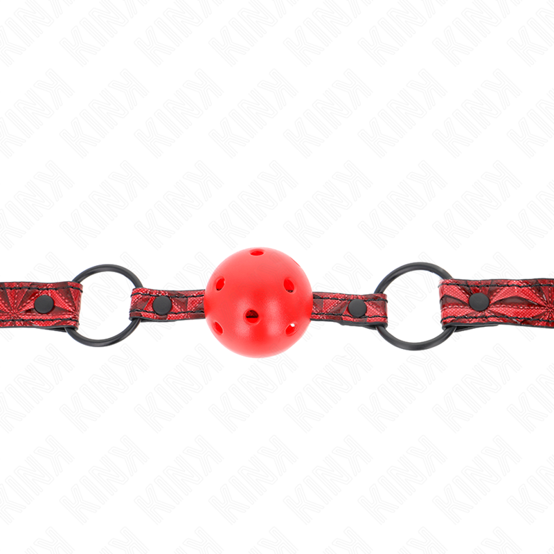 KINK COLLAR & GAG Boule Motif Diamant 4,5 Cm Gag Modèle 1 64,5 Cm Réglable ... — vue alternative