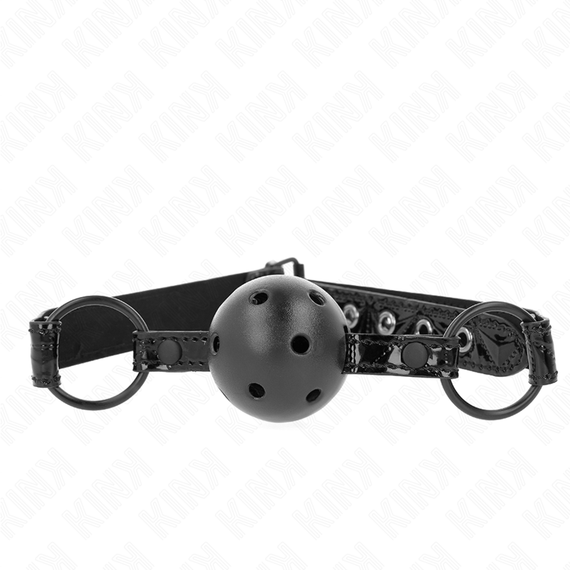 KINK COLLAR & GAG Boule Motif Diamant 4,5 Cm Gag Modèle 3 64,5 Cm Réglable ... - Aura Intime