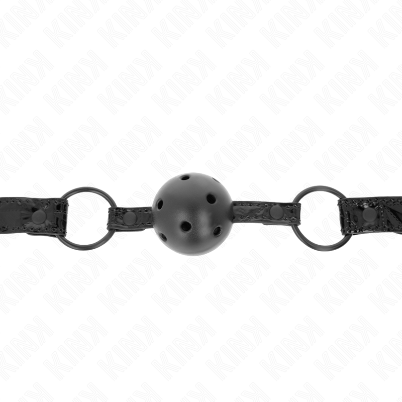 KINK COLLAR & GAG Boule Motif Diamant 4,5 Cm Gag Modèle 3 64,5 Cm Réglable ... — vue alternative